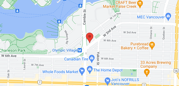 map of 512 445 W 2ND AVENUE
